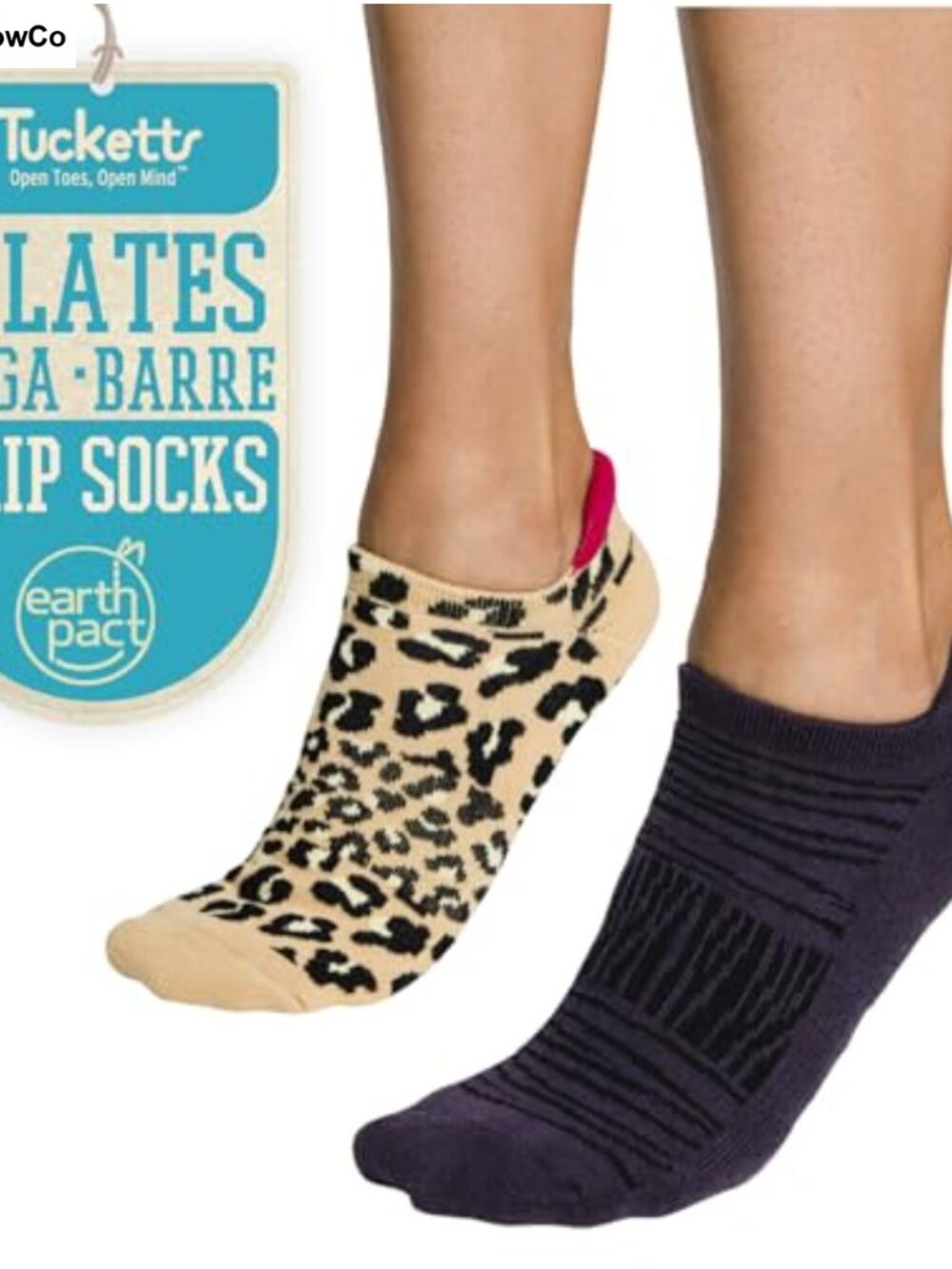 Non-Slip Grip Socks with Arch Support for Yoga Pilates